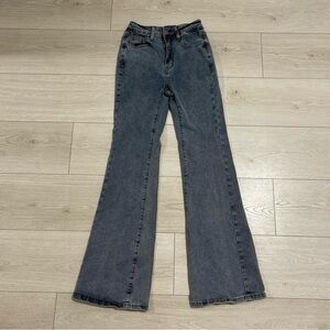 ROMWE Dark Gray Flare Women's Jeans